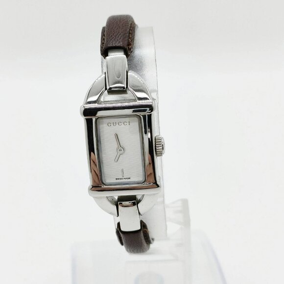 Gucci Watch 6800L 16mm Women's Whites X Browns 199-071025 - Picture 1 of 9